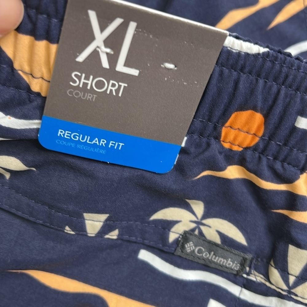 Columbia Sandy River II 3” Blue/Orange Athletic Shorts Nautical Pattern size XL - Picture 4 of 16